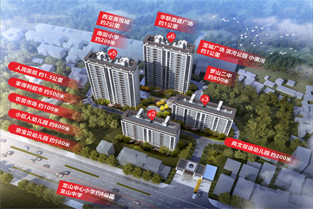 羊山中学门口！复试上下3层！政和花园D区证在手拎包入住